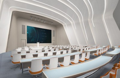 现代报告厅3D模型下载